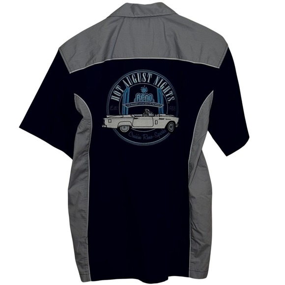 David Carey Originals Hot August Nights Reno Bowling Shirt L NWT Car Show 1986 - Picture 3 of 6